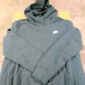 Dark Green Nike Mock Neck Sweatshirt